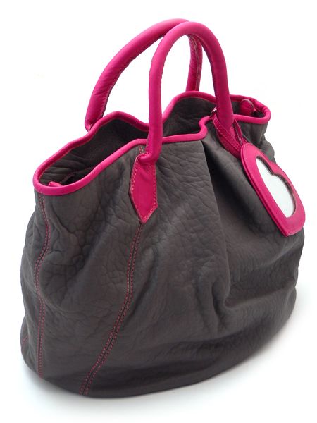 Сумка "Шоколад и фуксия"